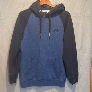Superdry Navy and Black Hoodie